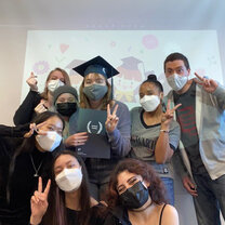 My class on my graduation day!